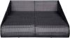 VidaXL Tuinbed 201x139 cm poly rattan zwart online kopen