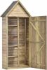 VIDAXL Tuinschuur met deur 77x28x178 cm ge&#xEF, mpregneerd grenenhout online kopen