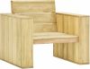 VIDAXL Tuinstoel 89x76x76 cm ge&#xEF, mpregneerd grenenhout online kopen