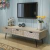 VidaXL Tv meubel met 3 lades 120x40x36 cm grijs online kopen