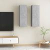VidaXL Tv meubelen 2 st 30, 5x30x90 cm spaanplaat betongrijs online kopen