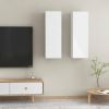 VidaXL Tv meubelen 2 st 30, 5x30x90 cm spaanplaat hoogglans wit online kopen
