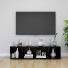 VidaXL Tv meubelen 4 st 37x35x37 cm spaanplaat zwart online kopen