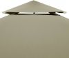 VIDAXL Vervangend tentdoek prieel 310 g/m&#xB2, 3x3 m beige online kopen