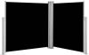 VidaXL Windscherm uittrekbaar 140x600 cm zwart online kopen