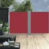 VidaXL Windscherm uittrekbaar 170x600 cm rood online kopen