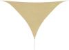 VidaXL Zonnescherm driehoekig 5x5x5 m oxford stof beige online kopen