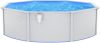 VidaXL Zwembad met stalen wand rond 460x120 cm wit online kopen