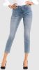 Nydj Alinka mid waist slim fit cropped jeans met medium wassing online kopen