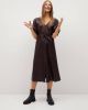 Mango Samantha midi jurk van imitatieleer online kopen