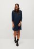 Violeta by Mango jurk marine met schoudervulling online kopen