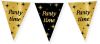 Shoppartners Leeftijd Verjaardag Feest Vlaggetjes Party Time Thema Geworden Zwart/goud 10 Meter Vlaggenlijnen online kopen