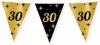 Shoppartners Leeftijd Verjaardag Feest Vlaggetjes 30 Jaar Geworden Zwart/goud 10 Meter Vlaggenlijnen online kopen