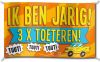Paperdreams Gevel Vlag Ik Ben Jarig 100x150cm online kopen