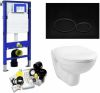 Geberit UP320 Toiletset 03 Megasplash Basic Smart Met Matzwarte Drukplaat online kopen