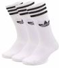 Adidas Originals Kousen Solid Crew 3 Pak Wit/Zwart online kopen