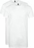 Alan Red Derby Regular Fit T Shirt ronde hals Dubbel pak wit, Effen online kopen