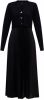 AllSaints Andrea maxi jurk met pliss&#xE9; en vest in kasjmierblend online kopen