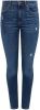 AllSaints Dax high waist skinny fit cropped jeans met gerafelde zoom online kopen
