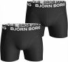 Bjorn Borg Bj&#xF6, rn Borg Sammy Boxershorts in uni in 2 pack online kopen