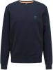 Hugo Boss sweater bordeaux effen katoen ronde hals online kopen