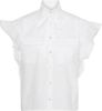 Custommade Linora blouse met vlindermouw en ceintuur online kopen