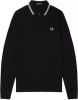 Fred Perry M3600 slim fit polo van piqué katoen met getipte details online kopen