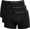 Gant 3 pack logo bokser briefs , Zwart, Heren online kopen