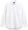 Gant Regular fit overhemd in lnnenblend met logo online kopen