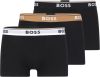 Hugo Boss Boxershorts Trunk 3 Pack Power 10245107 03 Donkerblauw online kopen