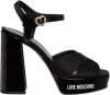 Love Moschino Hoge hiel sandalen , Zwart, Dames online kopen