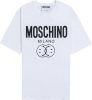 Moschino T shirt met Zrj0710 7041 1001 , Wit, Heren online kopen