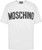 Moschino Logo T shirt Zra0702 2039 1001 , Wit, Heren online kopen