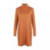 Pieces Pcbamala T Neck LS jurk Noos , Oranje, Dames online kopen