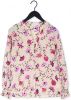 Fabienne Chapot gebloemde geweven blouse Cliff van gerecycled polyester ecru/roze online kopen