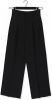 My Essential Wardrobe high waist wide leg pantalon van gerecycled polyester zwart online kopen
