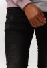 Purewhite Donkergrijze Slim Fit Jeans #the Jone Skinny Fit Jeans With Subtle Damaging Spots And Black Paint SplAshes online kopen