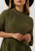 Scotch & Soda Groene Mini Jurk Short Dress With Ruffle Sleeve Detail online kopen