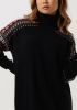 Scotch & Soda Zwarte Midi Jurk Roll Necl Knitted Dress online kopen