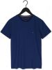 Tommy Hilfiger Slim Fit T Shirt ronde hals indigo, Effen online kopen