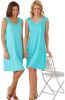 Slaapshirts in turquoise van Ascafa online kopen