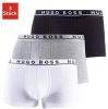 Boss Boxershort Trunk 3P met in kleur bijpassende weefband(3 stuks ) online kopen