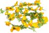 Merkloos Bloemen Slinger 180 Cm Met Gele Klaprozen Bloemen online kopen
