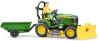 Bruder ® Speelgoed tractor Bworld John Deere zitmaaier met hanger en tuinman(62104)Made in Germany online kopen