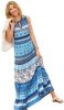 Gelaagde jurk in jeansblauw aqua bedrukt van heine online kopen