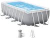 Intex Opzetzwembad Prism Frame 400 X 200 X 122 Pvc Grijs online kopen
