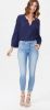 Nydj Alinka mid waist slim fit cropped jeans met medium wassing online kopen