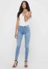 Only Alleen lichtblauw Royal HW Skinny Fit Jeans , Blauw, Dames online kopen