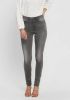 ONLY high waist skinny jeans ONLROYAL dark grey denim regular online kopen