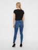 VERO MODA mid waist skinny jeans VMTANYA medium blue denim online kopen